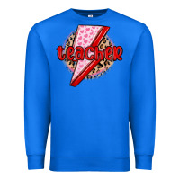 True Royal teacher lightning bolt valentines day Premium Sweatshirt - MaliasSmallBusiness