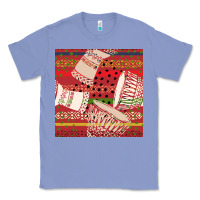 Colony Blue african drum colorful seamless pattern Classic Tee - BundleAndBundleShop