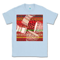 Dusty Blue african drum colorful seamless pattern Classic Tee - BundleAndBundleShop