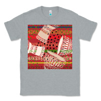Heather Grey african drum colorful seamless pattern Classic Tee - BundleAndBundleShop