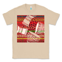 Mushroom african drum colorful seamless pattern Classic Tee - BundleAndBundleShop