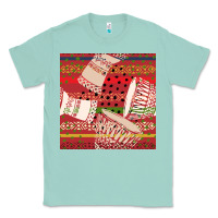 Seafoam african drum colorful seamless pattern Classic Tee - BundleAndBundleShop