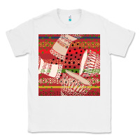 White african drum colorful seamless pattern Classic Tee - BundleAndBundleShop