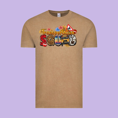 Transportation Squad Vintage Tee Designed By Texasbilliewilder