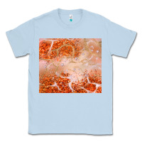 Dusty Blue orange glitter Classic Tee - JahusDesignShop
