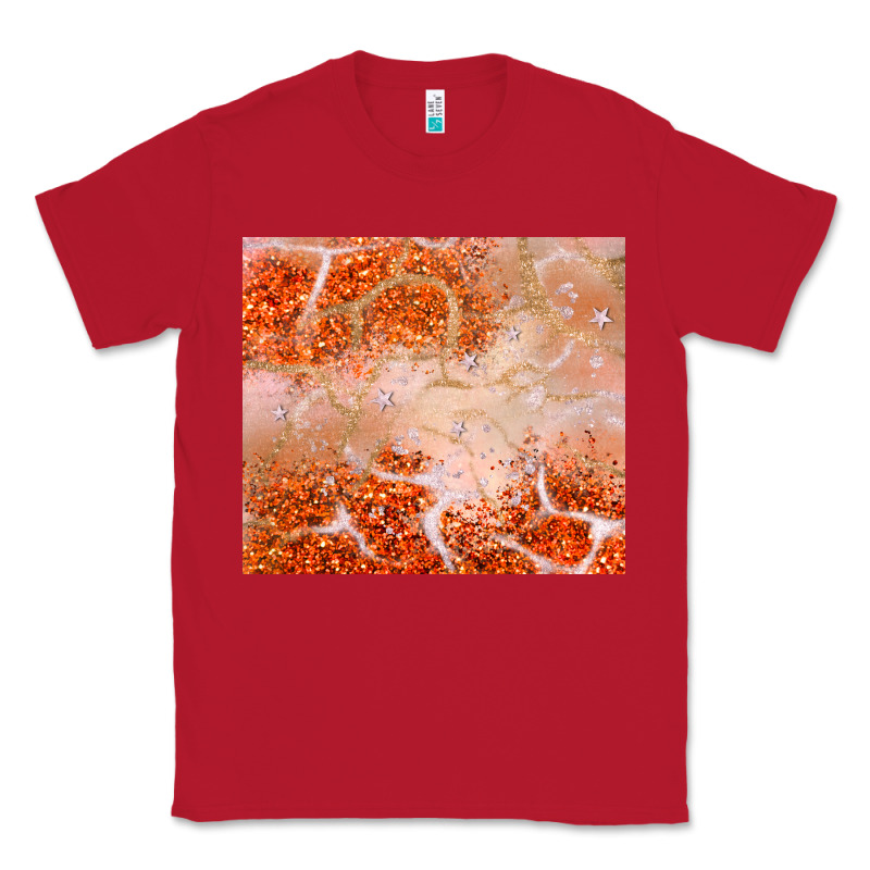 Orange Glitter Classic Tee by JahusDesignShop | Teevron