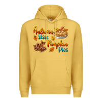 Antique Gold Autumn Skies Pumpkin Pies Premium Hoodie - BundleAndBundleShop