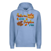 Colony Blue Autumn Skies Pumpkin Pies Premium Hoodie - BundleAndBundleShop