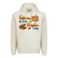 Oatmeal Heather Autumn Skies Pumpkin Pies Premium Hoodie - BundleAndBundleShop