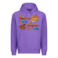 Purple Autumn Skies Pumpkin Pies Premium Hoodie - BundleAndBundleShop