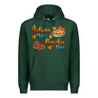 Sports Green Autumn Skies Pumpkin Pies Premium Hoodie - BundleAndBundleShop