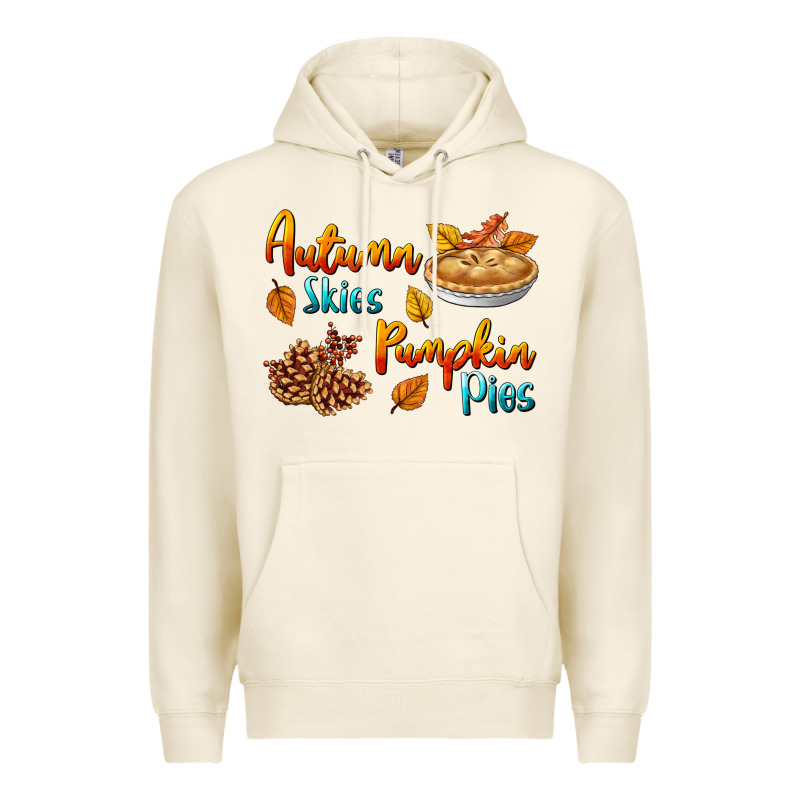 Autumn Skies Pumpkin Pies Premium Hoodie by BundleAndBundleShop | Teevron