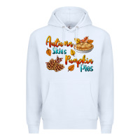White Autumn Skies Pumpkin Pies Premium Hoodie - BundleAndBundleShop