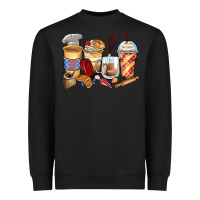 Black bakery coffee cups Heavyweight Sweatshirt - Zillion Design Studio
