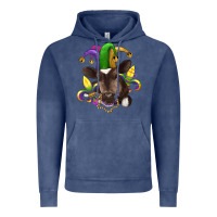 Vintage Denim mardi gras baby cow Vintage Hoodie - RanaPortraitStore