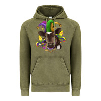 Vintage Olive mardi gras baby cow Vintage Hoodie - RanaPortraitStore