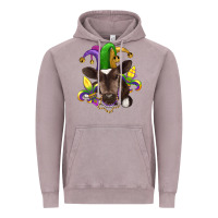 Vintage Zinc mardi gras baby cow Vintage Hoodie - RanaPortraitStore