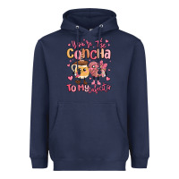 Navy youre the concha to my cafecito mexican pan dulce Heavyweight Hoodie - MaliasSmallBusiness