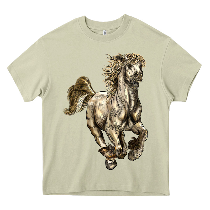 Percheron Horse Heavy Core Tee by LillyAllenDesigns | Teevron
