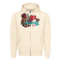 Sandshell valentines day howdy and boots Zipper Hoodie - AdoDesignShop