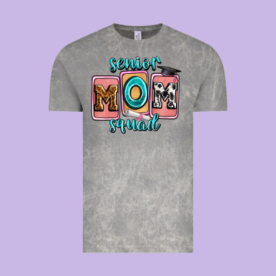 Senior Mom Squad Vintage Tee Designed By Zillion Design Studio