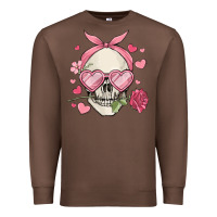 Chestnut valentine's day skull Premium Sweatshirt - MaliasSmallBusiness
