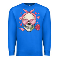 True Royal valentine's day skull Premium Sweatshirt - MaliasSmallBusiness