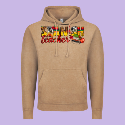 Spanish Teacher Vintage Hoodie Designed By Texasbilliewilder