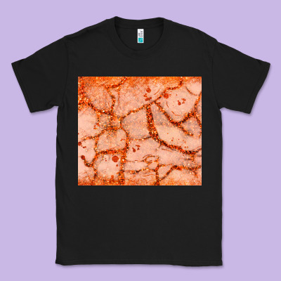 Orange Glitter Classic Tee Designed By Jahusdesignshop