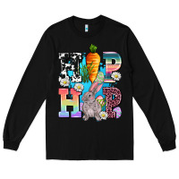 Black hip hop easter rabbit Long Sleeve Tee - AdoDesignShop