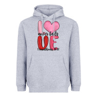 Heather Grey love never fails valentine s day Heavyweight Hoodie - MaliasSmallBusiness
