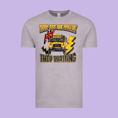 They See Me Rollin They Waiting Vintage Tee Designed By Texasbilliewilder