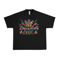 Black All American dude 4th of July Urban Heavy Tee - CowGirlArtShop