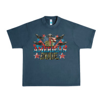 Midnight Navy All American dude 4th of July Urban Heavy Tee - CowGirlArtShop