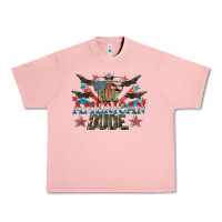 Salmon All American dude 4th of July Urban Heavy Tee - CowGirlArtShop