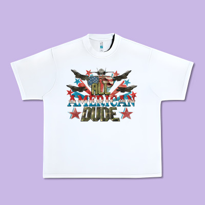 All American Dude 4th Of July Urban Heavy Tee Designed By Cowgirlartshop