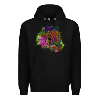 Black halloween spider web for patches Premium Hoodie - BundleAndBundleShop