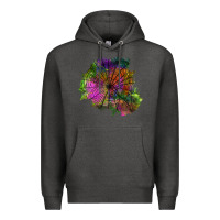 Charcoal Heather halloween spider web for patches Premium Hoodie - BundleAndBundleShop