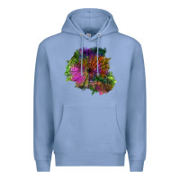 Colony Blue halloween spider web for patches Premium Hoodie - BundleAndBundleShop