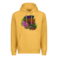 Mustard halloween spider web for patches Premium Hoodie - BundleAndBundleShop