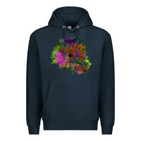 Navy halloween spider web for patches Premium Hoodie - BundleAndBundleShop