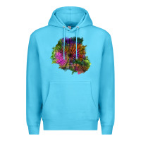 Ocean Blue halloween spider web for patches Premium Hoodie - BundleAndBundleShop