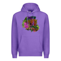 Purple halloween spider web for patches Premium Hoodie - BundleAndBundleShop