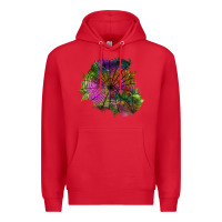 Red halloween spider web for patches Premium Hoodie - BundleAndBundleShop