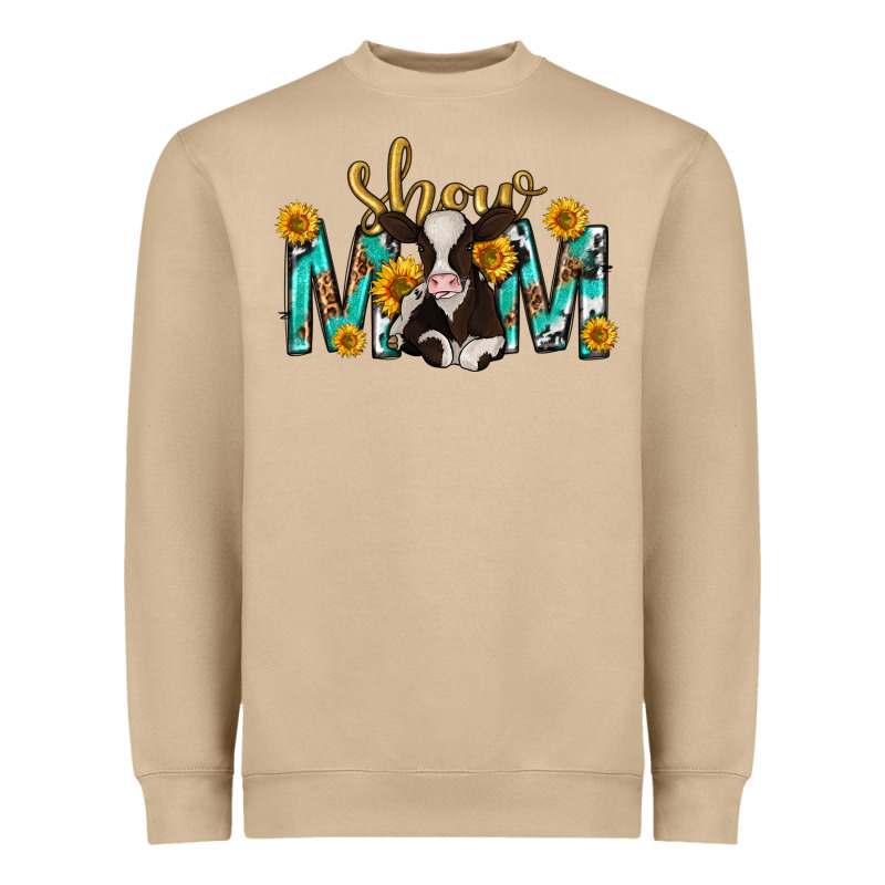 Show Mom With Cow Mothers Day Heavyweight Sweatshirt by texasbilliewilder | Teevron