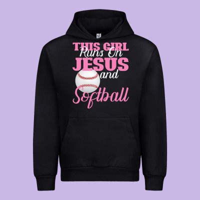 This Girl Jesus And Softball Urban Hoodie Designed By Bettercallsaul