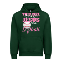 Forest Green This Girl Jesus And Softball Urban Hoodie - Bettercallsaul