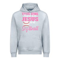 Heather Grey This Girl Jesus And Softball Urban Hoodie - Bettercallsaul