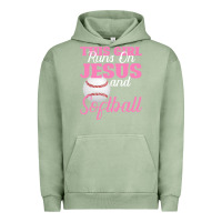 Pigment Oil Green This Girl Jesus And Softball Urban Hoodie - Bettercallsaul