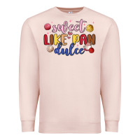 Pale Pink sweet like pan dulce Premium Sweatshirt - MaliasSmallBusiness